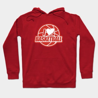 I Heart Basketball Hoodie